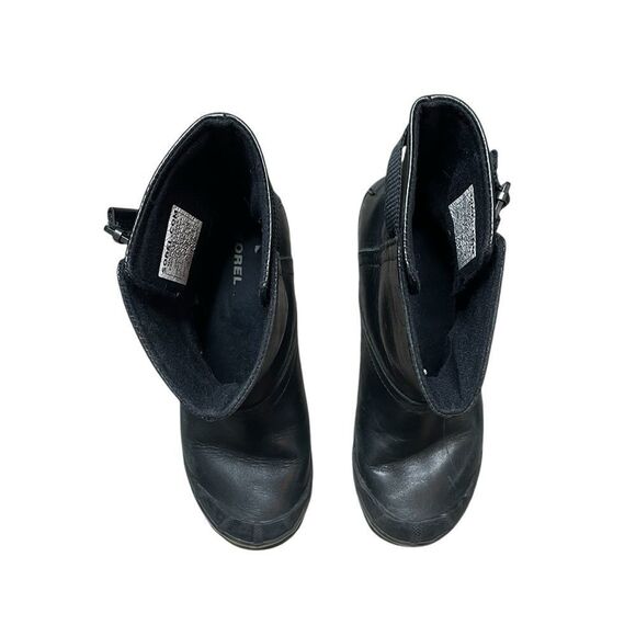 SOREL Slimboot Slimpack Pull on Short Boot Black Size 6 - Picture 5 of 10
